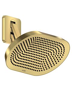 Douche de tête Hansgrohe Axor ShowerSphere 39746990 370 x 220 mm, avec bras de douche orientable, 2 jets, 8 l/min, finition or poli