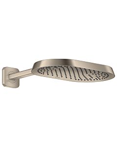 hansgrohe Axor ShowerSphere Kopfbrause 39748820 370x220mm, mit Brausearm, 1jet, 11,2 l/min, brushed nickel