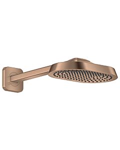 hansgrohe Axor ShowerSphere overhead shower 39754310 250x160mm, with shower arm, 1jet, 10.5 l/min, brushed red gold