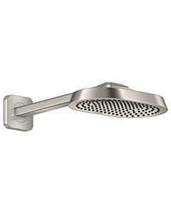 hansgrohe Axor ShowerSphere Kopfbrause 39755800 250x160mm, mit Brausearm, 1jet, 8 l/min, Edelstahl Finish