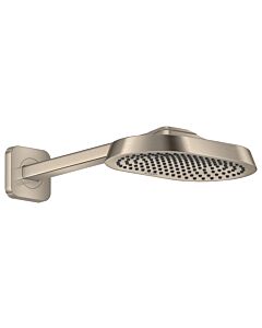 hansgrohe Axor ShowerSphere Kopfbrause 39770820 250x160mm, mit Brausearm, 1jet, 6 l/min, brushed nickel