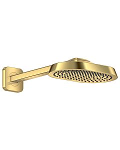 hansgrohe Axor ShowerSphere overhead shower 39754990 250x160mm, with shower arm, 1jet, 10.5 l/min, polished gold optic