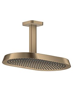 hansgrohe Axor ShowerSphere Kopfbrause 39758140 370x220mm, 2jet, 8 l/min, Deckenanschluss, brushed bronze