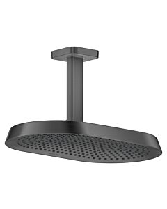 hansgrohe Axor ShowerSphere overhead shower 39758340 370x220mm, 2 jets, 8 l/min, ceiling connection, brushed black chrome