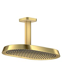 Douche de tête Hansgrohe Axor ShowerSphere 39757990 370 x 220 mm, 2 jets, 10,4 l/min, fixation au plafond, finition or poli