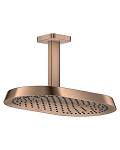 hansgrohe Axor ShowerSphere Kopfbrause 39760300 370x220mm, 1jet, 12 l/min, Deckenanschluss, polished red gold