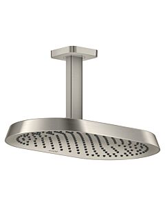 hansgrohe Axor ShowerSphere overhead shower 39760800 370x220mm, 1 jet, 12 l/min, ceiling connection, stainless steel finish