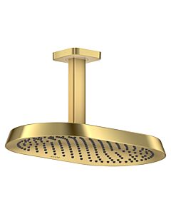 Douche de tête Hansgrohe Axor ShowerSphere 39760990 370 x 220 mm, 1 jet, 12 l/min, fixation au plafond, finition or poli