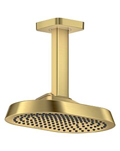 hansgrohe Axor ShowerSphere overhead shower 39763250 250x160mm, 1 jet, 12 l/min, ceiling connection, brushed gold optic