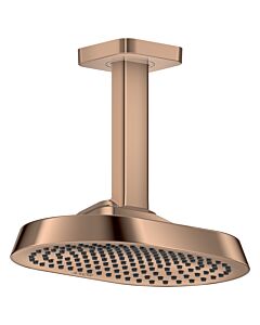 hansgrohe Axor ShowerSphere Kopfbrause 39763300 250x160mm, 1jet, 12 l/min, Deckenanschluss, polished red gold