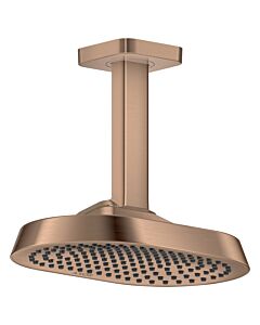 hansgrohe Axor ShowerSphere overhead shower 39771310 250x160mm, 1 jet, 6 l/min, ceiling connection, brushed red gold