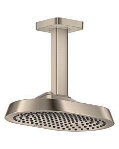 hansgrohe Axor ShowerSphere overhead shower 39764820 250x160mm, 1 jet, 8 l/min, ceiling connection, brushed nickel