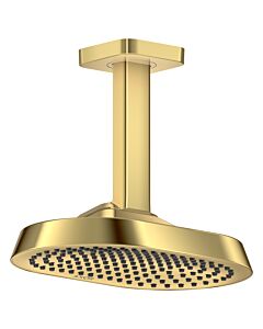 hansgrohe Axor ShowerSphere overhead shower 39764990 250x160mm, 1 jet, 8 l/min, ceiling connection, polished gold optic