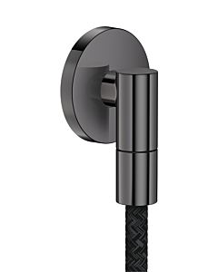 hansgrohe AXOR wall connection 36737330 round G1/2&quot; Polished Black Chrome