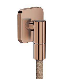 hansgrohe AXOR Wandanschluss 36739300 softsquare G1/2" Polished Red Gold