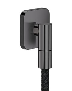 hansgrohe AXOR wall connection 36739330 softsquare G1/2&quot; Polished Black Chrome
