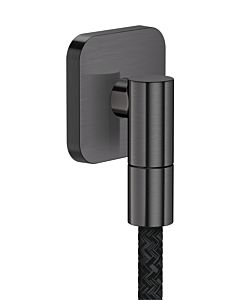 hansgrohe AXOR wall connection 36739340 softsquare G1/2&quot; Brushed Black Chrome