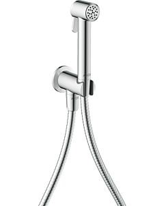 hansgrohe AXOR Bidette Showers Bidette Duschkopf 29240000 1 Strahlart rund für Kaltwasser mit Duschkopfhalterung und Duschschlauch 1,25 m, Chrom