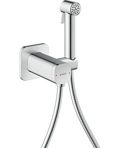 hansgrohe AXOR Bidette Showers Bidette Shower Head 29243000 2000 Softsquare spray mode for mixed water with shower head holder and shower hose 2000 ,25 m, chrome