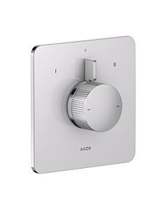 hansgrohe AXOR Citterio C Mischer 49451000 Fertigmontageset, 2 Verbraucher, chrom, Unterputz, Cubic cut