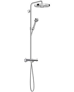 hansgrohe AXOR One Duschsystem mit Thermostat und Duschkopf 280 48795000 Unterputz, Fertigmontageset, 1 Strahlart wassersparend, EcoSmart, 8 l/min, chrom