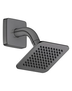 Pommeau de douche AXOR Citterio C 28810340 2000 avec bras de douche à économie d&#39;eau, 120 x 120 mm, chrome noir brossé