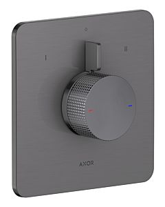 hansgrohe AXOR Citterio C Mischer 49451340 Unterputz, Fertigmontageset, Cubic cut, 2 Verbraucher, brushed black chrome