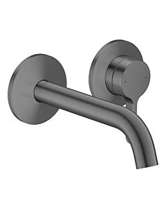 Mitigeur monocommande AXOR hansgrohe One mitigeur lavabo 48170340 encastré pour montage mural avec poignée à levier et bec 160 mm, chrome noir brossé