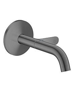 hansgrohe AXOR One mitigeur lavabo 48180340 Encastré pour montage mural Select avec bec 160 mm, chrome noir brossé