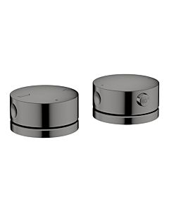 hansgrohe AXOR One 2-Loch Wannenrandarmatur 48470330 mit Thermostat, polished black chrome