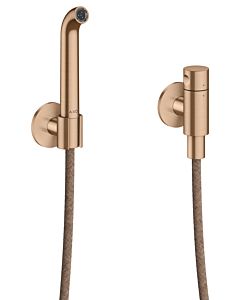 hansgrohe AXOR One pouring spout set 48655310 with backflow preventer, brushed red gold