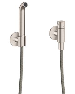 hansgrohe AXOR One pouring spout set 48655800 with backflow preventer, stainless steel finish