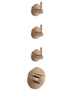 hansgrohe AXOR One Thermostatmodul 48723300 Unterputz, 3 Verbraucher, mit Hebelgriff, polished red gold