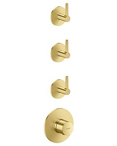 hansgrohe AXOR One Thermostatmodul 48723950 Unterputz, 3 Verbraucher, mit Hebelgriff, brushed brass