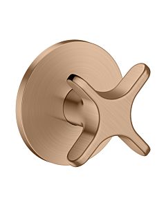 hansgrohe AXOR One Absperrventil 48771310 Unterputz, brushed red gold, mit Kreuzgriff