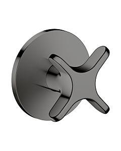 Robinet d&#39;arrêt hansgrohe AXOR One 48771330 encastré, chrome noir poli, avec poignée transversale