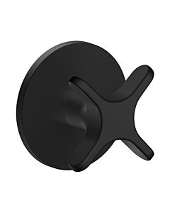 Robinet d&#39;arrêt hansgrohe AXOR One 48771670 encastré, noir mat, avec poignée croisée