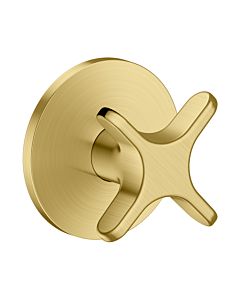hansgrohe AXOR One shut-off valve 48771950 concealed, brushed brass, with cross handle