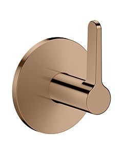 Robinet d&#39;arrêt hansgrohe AXOR One 48772300 pour installation encastrée, or rouge poli, avec poignée à levier