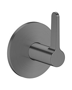 hansgrohe AXOR One shut-off valve 48772340 concealed, brushed black chrome, with lever handle