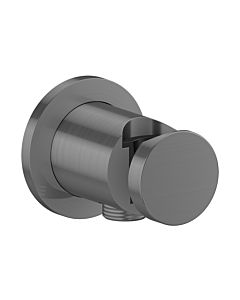 hansgrohe AXOR One Portereinheit 48780340 rund, G 1/2, integrierte Brausehaltefunktion, brushed black chrome