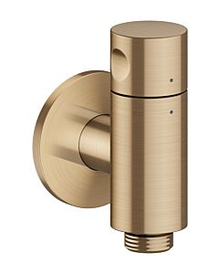 hansgrohe AXOR One Wandanschluss Stop 48781140 mit Absperrventil, brushed bronze