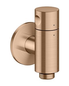 hansgrohe AXOR One wall outlet Stop 48781310 with shut-off valve, brushed red gold