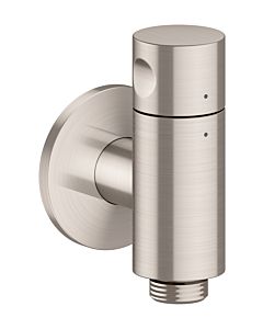 hansgrohe AXOR One Wandanschluss Stop 48781800 mit Absperrventil, Edelstahl Finish