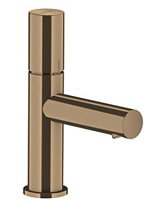 hansgrohe Axor Uno Wash basin mixer 45005140 projection 108mm, with zero handle, non-closable waste set, brushed bronze