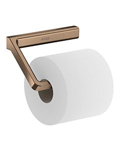 hansgrohe Axor Papierrollenhalter 42846310 ohne Deckel, Wandmontage, brushed red gold
