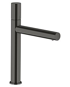 hansgrohe Axor Uno Waschtischarmatur 45003340 Ausladung 198mm, unverschließbare Ablaufgarnitur, mit Zerogriff, brushed black chrome