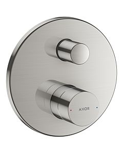 hansgrohe Axor Uno Finishing set 45407800 Concealed bath mixer, zero handle, with integrated safety combination, stainless steel look