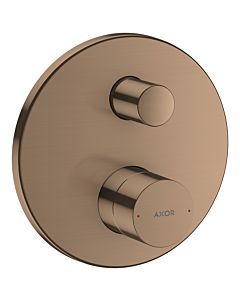 hansgrohe Axor Uno Finishing set 45407310 Concealed bath mixer, zero handle, with integrated safety combination, brushed red gold