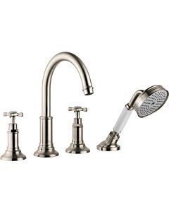 hansgrohe Wannenarmatur Axor Montreux 16544820 Fliesenrandmontage, brushed nickel